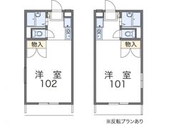 レオパレス赤間の間取り画像