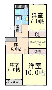 鶴甲コーポ37号棟の間取り画像