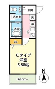 キャメル蕨錦町の間取り画像