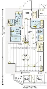 エステムコート梅田北IIゼニスの間取り画像