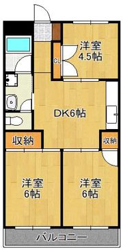 ベルガ中曽根の間取り画像