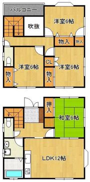 亀山邸の間取り画像