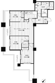 晴海アイランドトリトンスクエアビュータワー1号棟の間取り画像