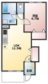 メゾン坂汐Ⅰ号館の間取り画像