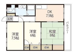 河原マンションの間取り画像