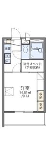 レオパレスヴァンティアンの間取り画像
