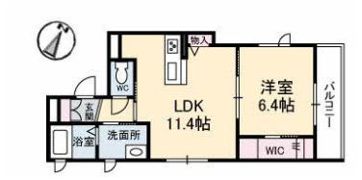 ベレオ田中の間取り画像