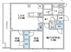 S－RESIDENCE富士見ヶ丘affordの間取り画像