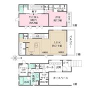 世田谷区代沢5丁目戸建の間取り画像