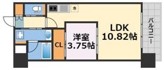 プレジオ難波の間取り画像