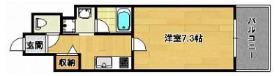 クオーレ三宮弐番館の間取り画像