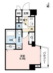メイクスデザイン板橋区役所前の間取り画像