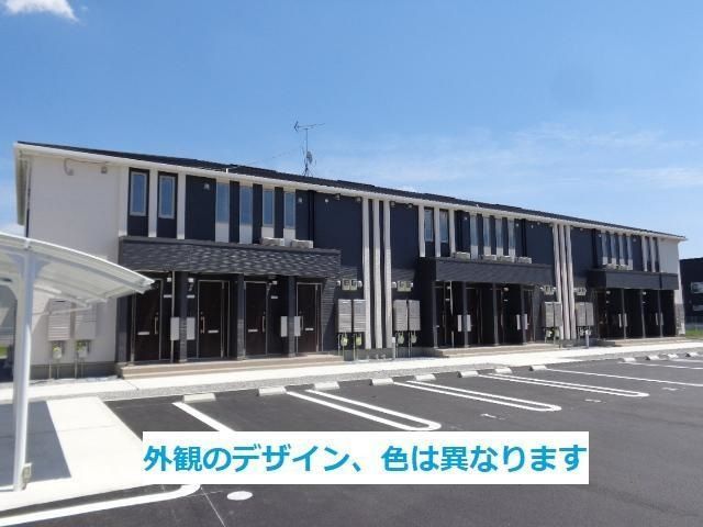 緑区三室新築アパート工事の外観画像