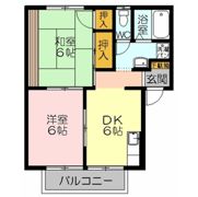 ハイツアンジュールの間取り画像