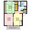 ハイツアンジュールの間取り画像