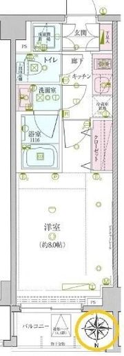 リヴシティ王子弐番館の間取り画像