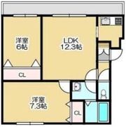 リバティ恵庭の間取り画像