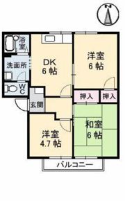 フレグランス南風Ⅰの間取り画像