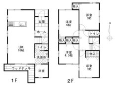 奉還町3丁目貸家の間取り画像