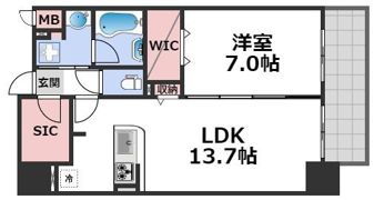 セファ上本町の間取り画像