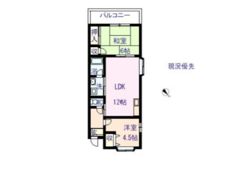 ラポール原田の間取り画像