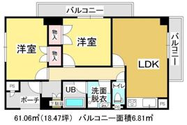 アリベ国富Ⅱの間取り画像