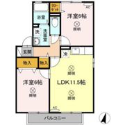 メゾンプリネール A棟の間取り画像