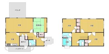 小金井桜町一丁目貸家の間取り画像