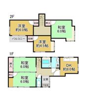 五月丘団地 戸建ての間取り画像