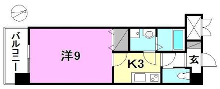 シャンティ平和通の間取り画像