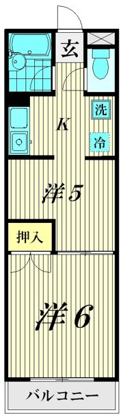 クレールコート落合の間取り画像