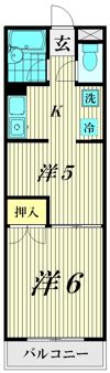 クレールコート落合の間取り画像