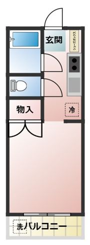 ウォンザハイムB棟の間取り画像