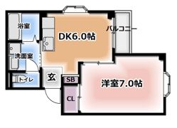 メゾンバニーNO1の間取り画像