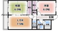 クレール白鳩の間取り画像