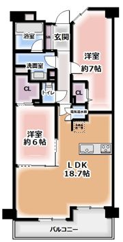 グレンパーク梅田北の間取り画像