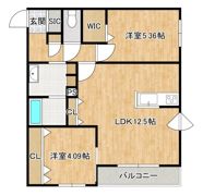 アルファスクエア花園5丁目の間取り画像
