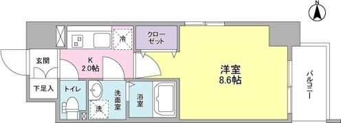 LOWLANDS西天満の間取り画像