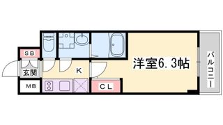 エスリードザ・ランドマーク神戸の間取り画像