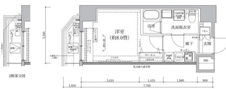 ティモーネプレミアム東京梅島の間取り画像