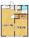 パラシオン折尾の間取り画像