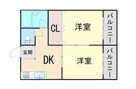 ファミネス芦屋の間取り画像