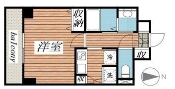 メゾン・ド・ヴィレ八丁堀の間取り画像