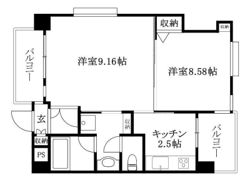 ウインドパレス歩行町の間取り画像