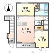 ディアベルジュ輝の間取り画像