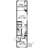 クリオ ラモード水天宮前の間取り画像