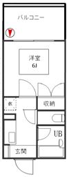 コーポ山吹の間取り画像