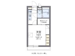 レオパレスエルピュールの間取り画像