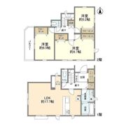 4087富士見市水子20期6棟6号棟の間取り画像