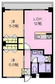秋山マンションの間取り画像